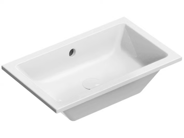 KUBE X 60X37 - Undermount rectangular ceramic washbasin with overflow by GSI ceramica - view 2
